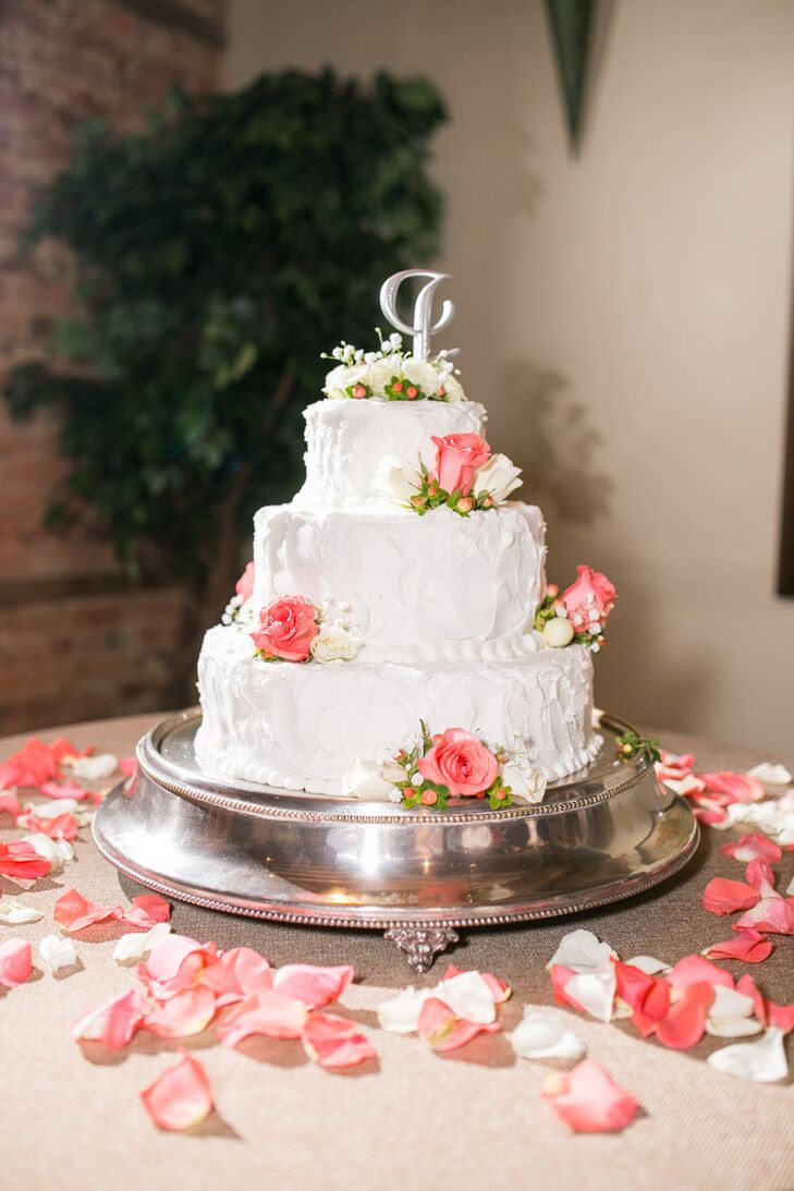 Kroger Wedding Cake
 A Coral Wedding at Kyle House in Fincastle Virginia