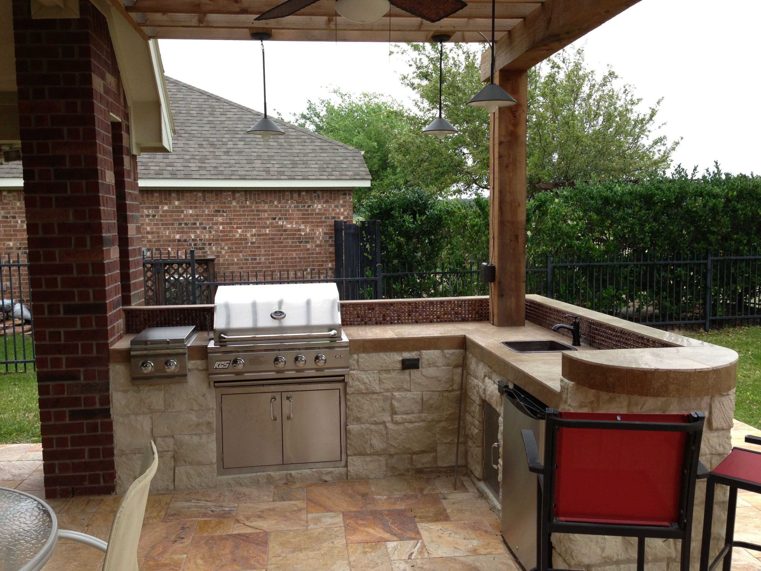 L Shaped Outdoor Kitchen
 L Shaped Patio Backyard Bar Fearful With Outdoor Kitchen