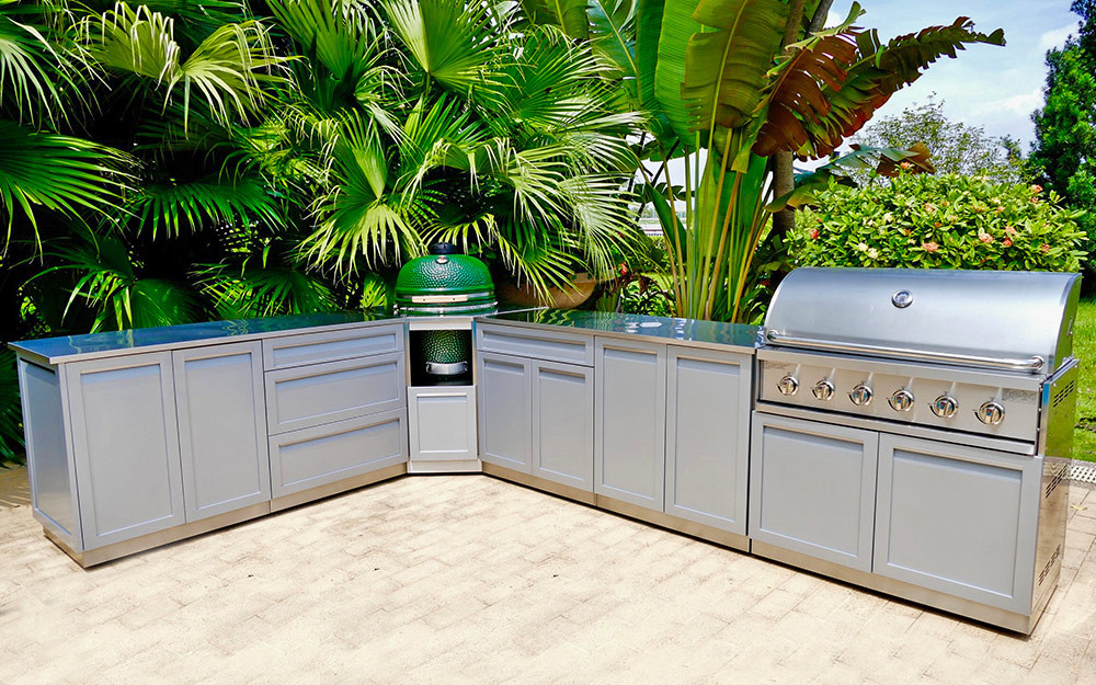 L Shaped Outdoor Kitchen
 Outdoor Kitchen Ideas That Will Keep You Outside The
