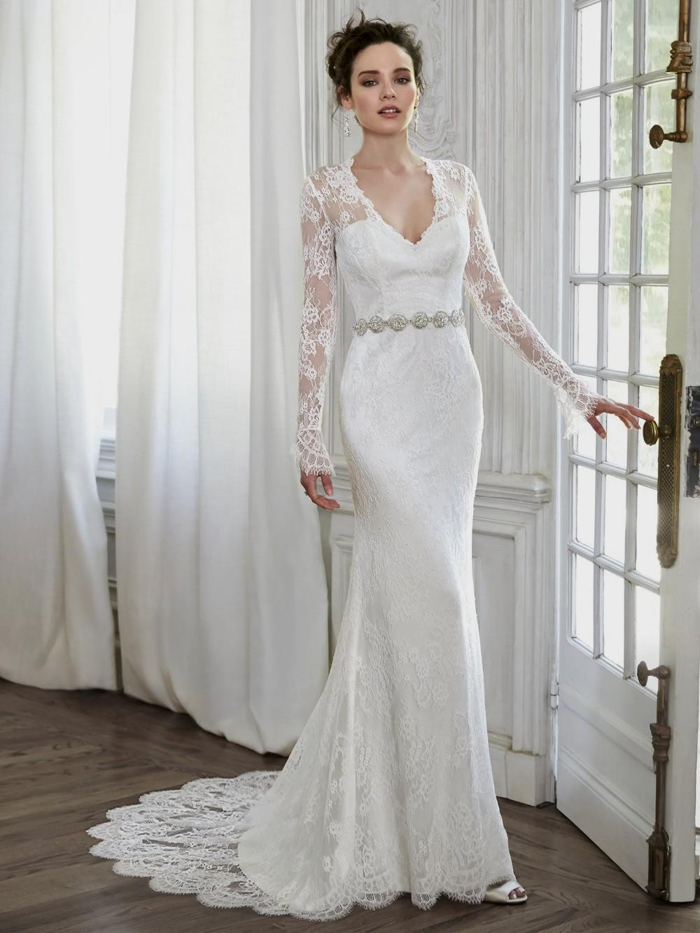 Lace Wedding Gown With Sleeves
 40 Gorgeous Lace Sleeve Wedding Dresses