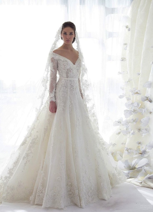 Lace Wedding Gown With Sleeves
 30 Gorgeous Lace Sleeve Wedding Dresses