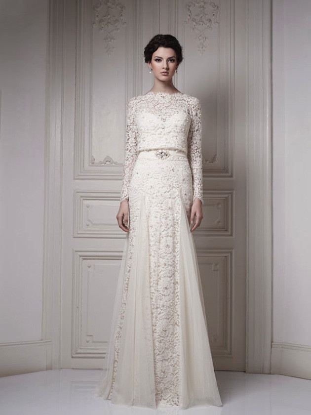 Lace Wedding Gown With Sleeves
 30 Gorgeous Lace Sleeve Wedding Dresses