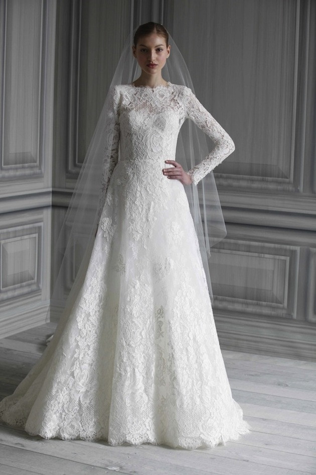 Lace Wedding Gown With Sleeves
 30 Gorgeous Lace Sleeve Wedding Dresses