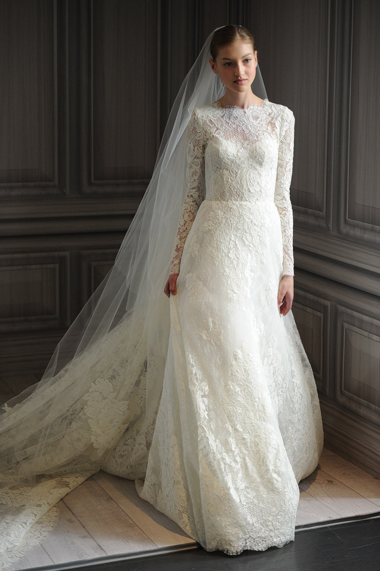 Lace Wedding Gown With Sleeves
 2014 2015 Wedding Dress Trends Lace Sleeves