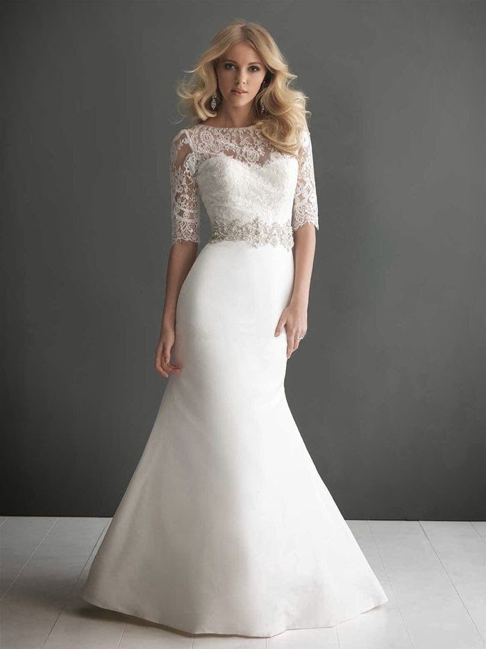 Lace Wedding Gown With Sleeves
 Elegant Fall Lace Wedding Dresses with Sleeves – Sang Maestro