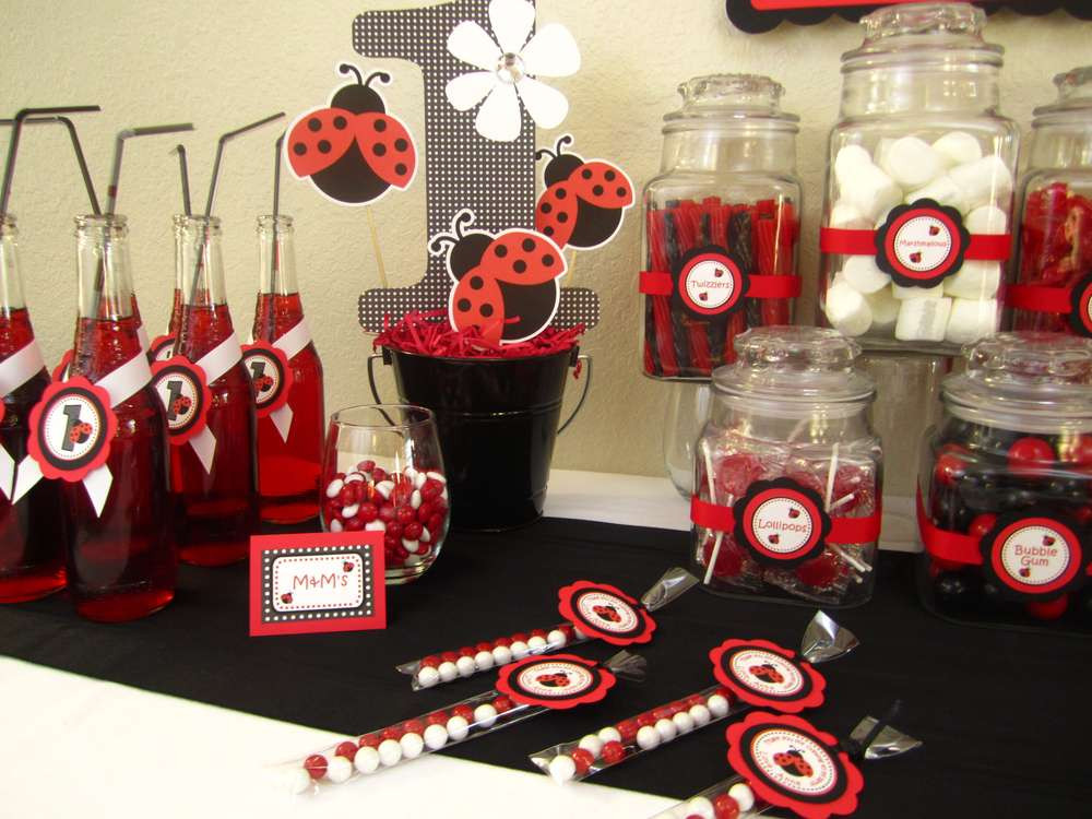 Ladybug 1st Birthday Decorations
 Ladybug 1st birthday Birthday Party Ideas