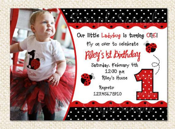 Ladybug Birthday Invitations
 Ladybug Birthday Invitation