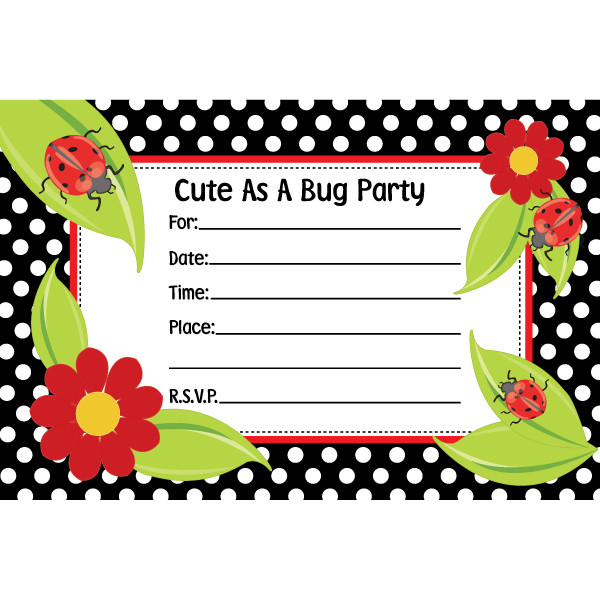 Ladybug Birthday Invitations
 Free Printable Ladybug Birthday Invitations – Bagvania