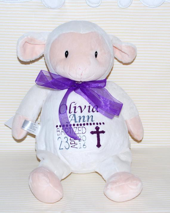 Lamb Baby Gifts
 Personalized Plush Baptismal Lamb Baby t by