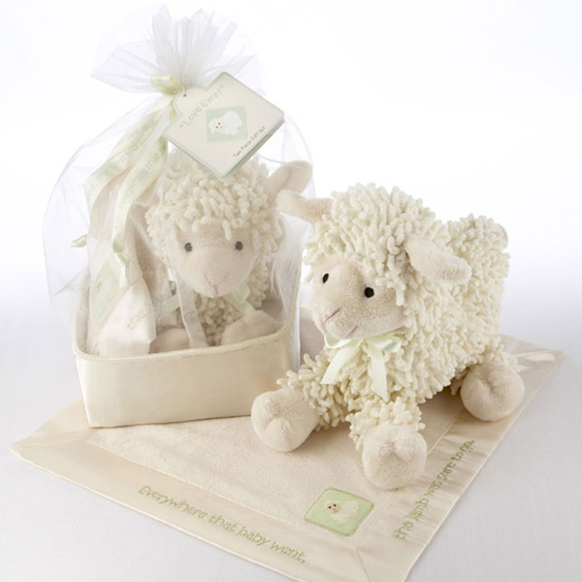 Lamb Baby Gifts
 Plush Lamb And Lovey Gift Set