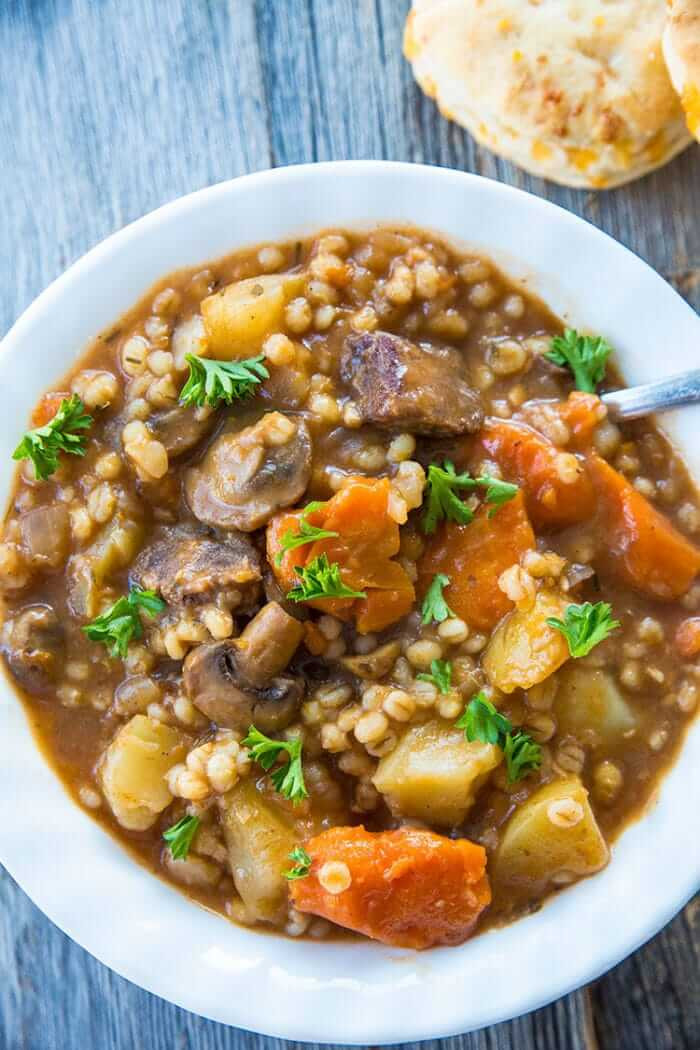 Lamb Barley Stew
 Beef & Barley Stew Slow Cooker or Instant Pot