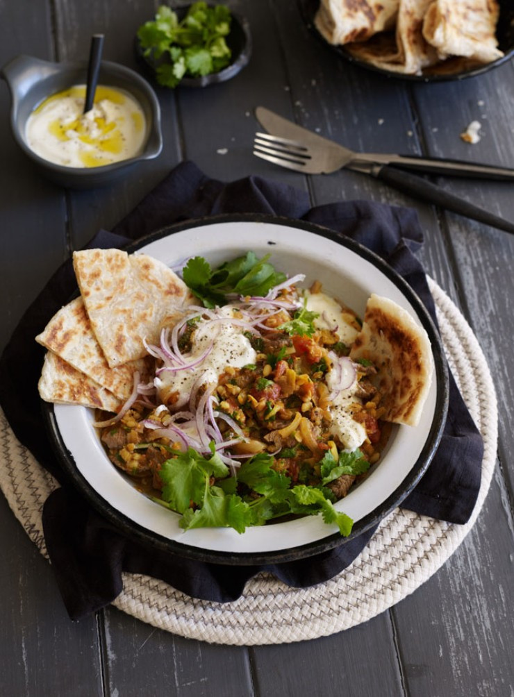 Lamb Barley Stew
 Spiced Lamb and Barley Stew Dish