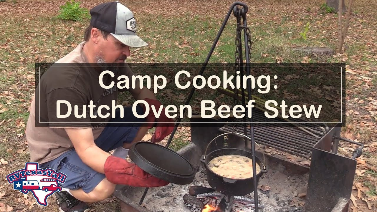 Lamb Stew Dutch Oven
 Dutch Oven Beef Stew Cooked Over a Campfire