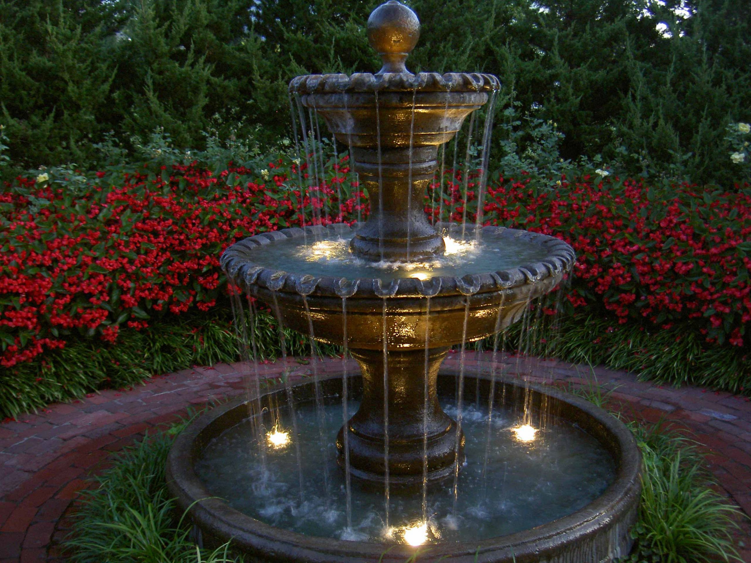 Landscape Around Fountain
 Custom Garden Fountains & Statuary in Kansas City at