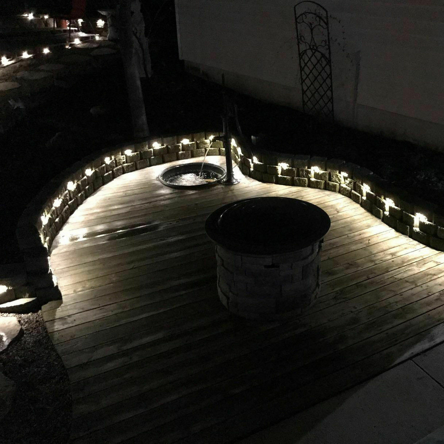 Landscape Deck Lighting
 30X19mm LED Deck Light Lamp Outdoor Garden Low Voltage