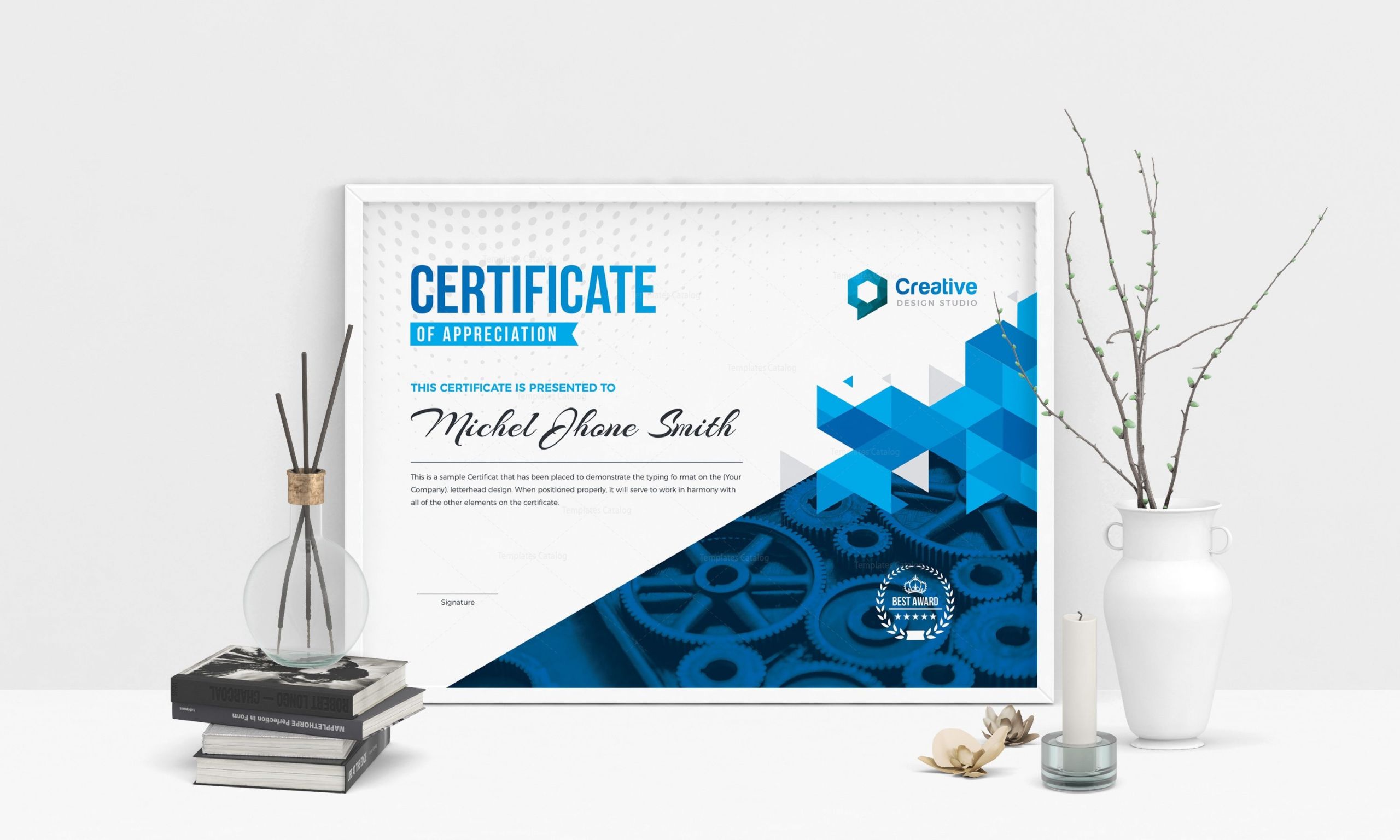 Landscape Design Certification
 Professional Landscape Certificate Design Template