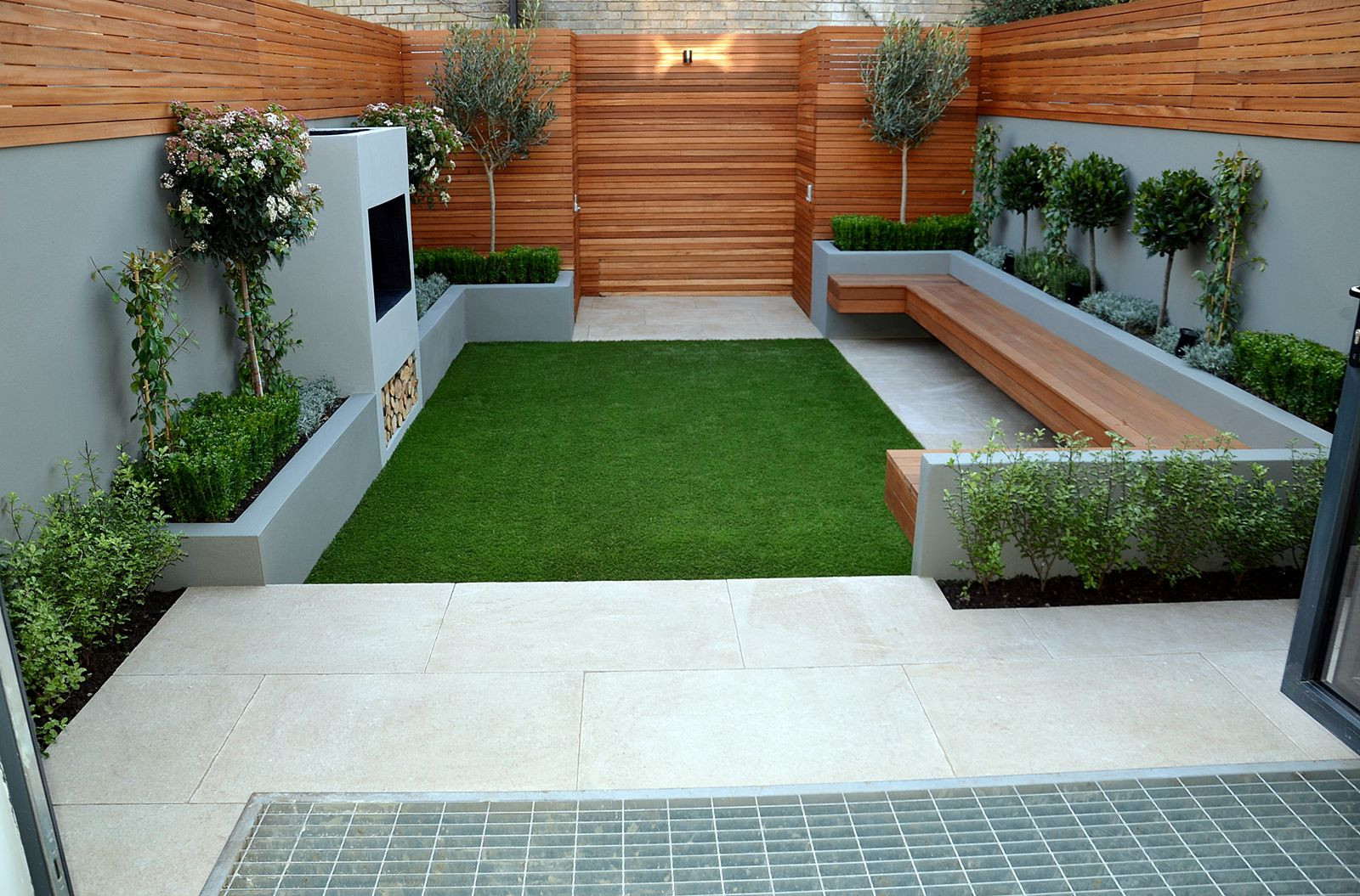 Landscape Design Plans Backyard
 Inspiring Small Garden Design with Modern Furniture