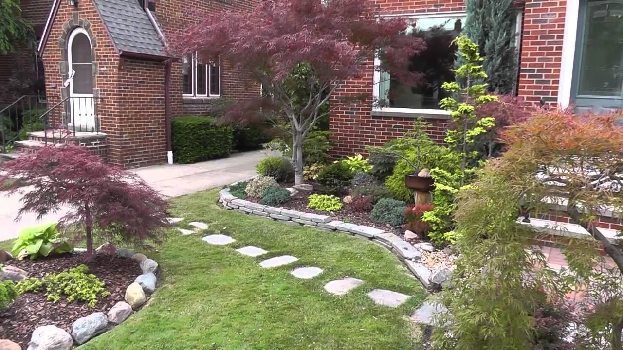 Landscape Design With Japanese Maple
 The Summer Garden Japanese maple garden Front yard and