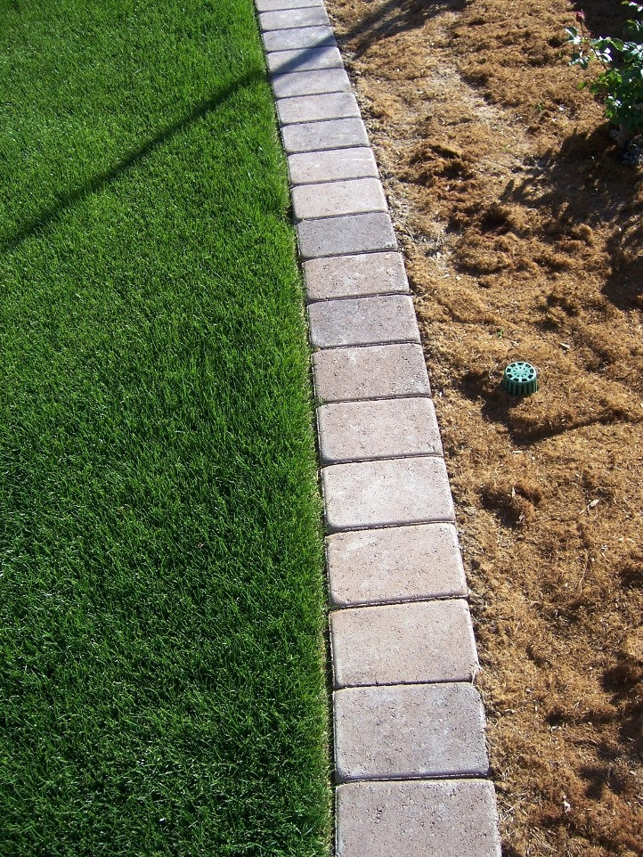 Landscape Edging Pavers
 The 2 Minute Gardener Paver Mow Strip