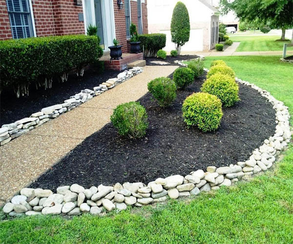 Landscape Edging Stone
 15 Wonderful Garden Edging Ideas With Pebbles And Stones
