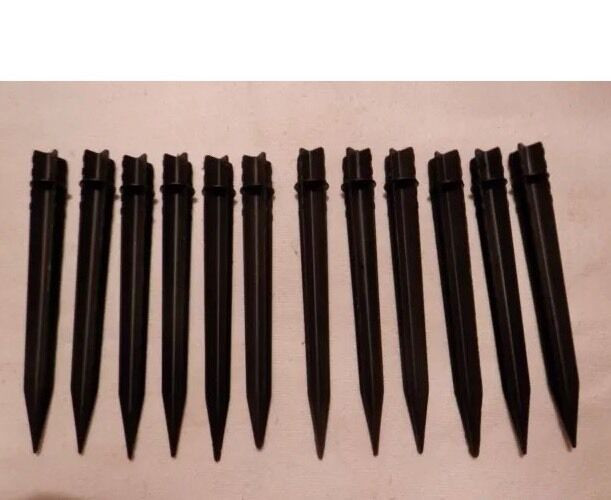 Landscape Lighting Stakes
 12 PLASTIC REPLACEMENT STAKES FOR SOLAR LANDSCAPE LIGHTS