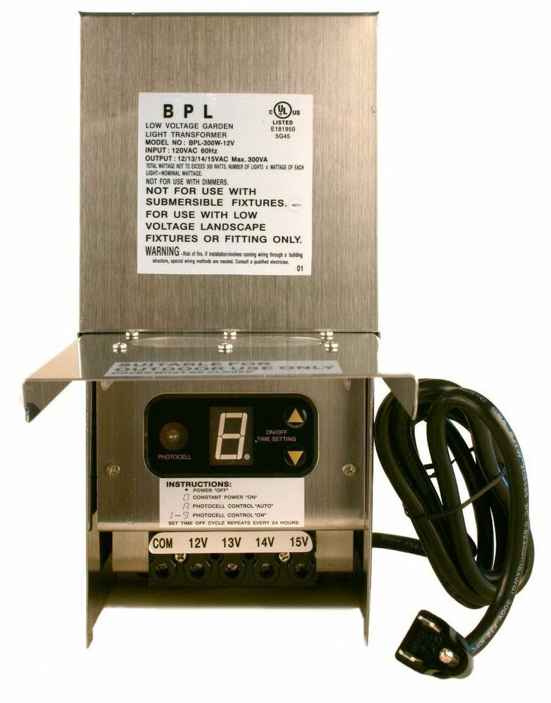 Landscape Lighting Transformer
 300 WATT 12V LOW VOLTAGE LANDSCAPE LIGHTING TRANSFORMER