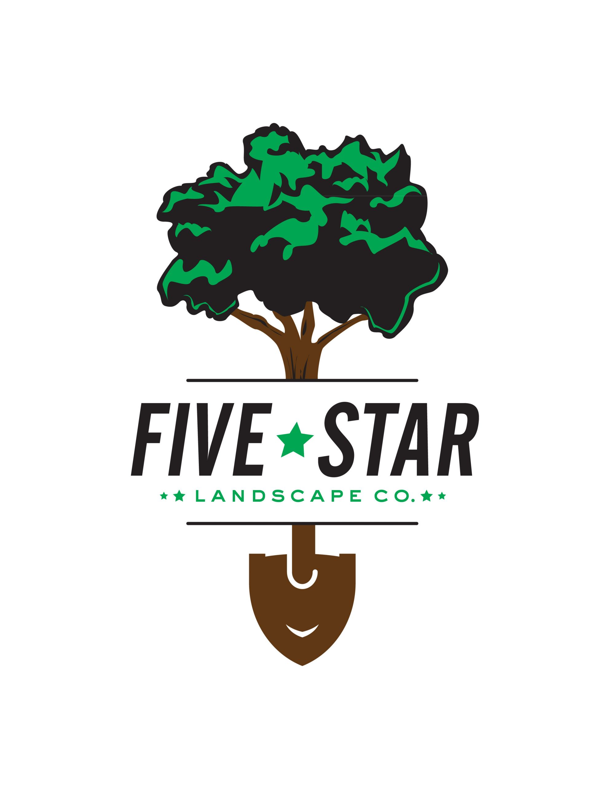 Landscape Logo Design
 Five Star Landscape Co