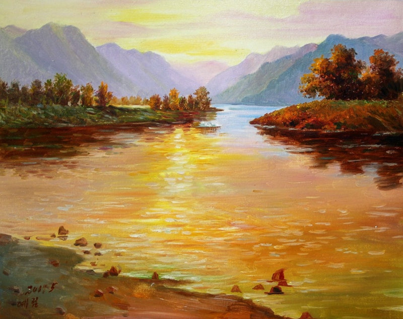 Landscape Painting Images
 Landscape OIL PAINTING HAND PAINTED CANVAS 50CM X39CM