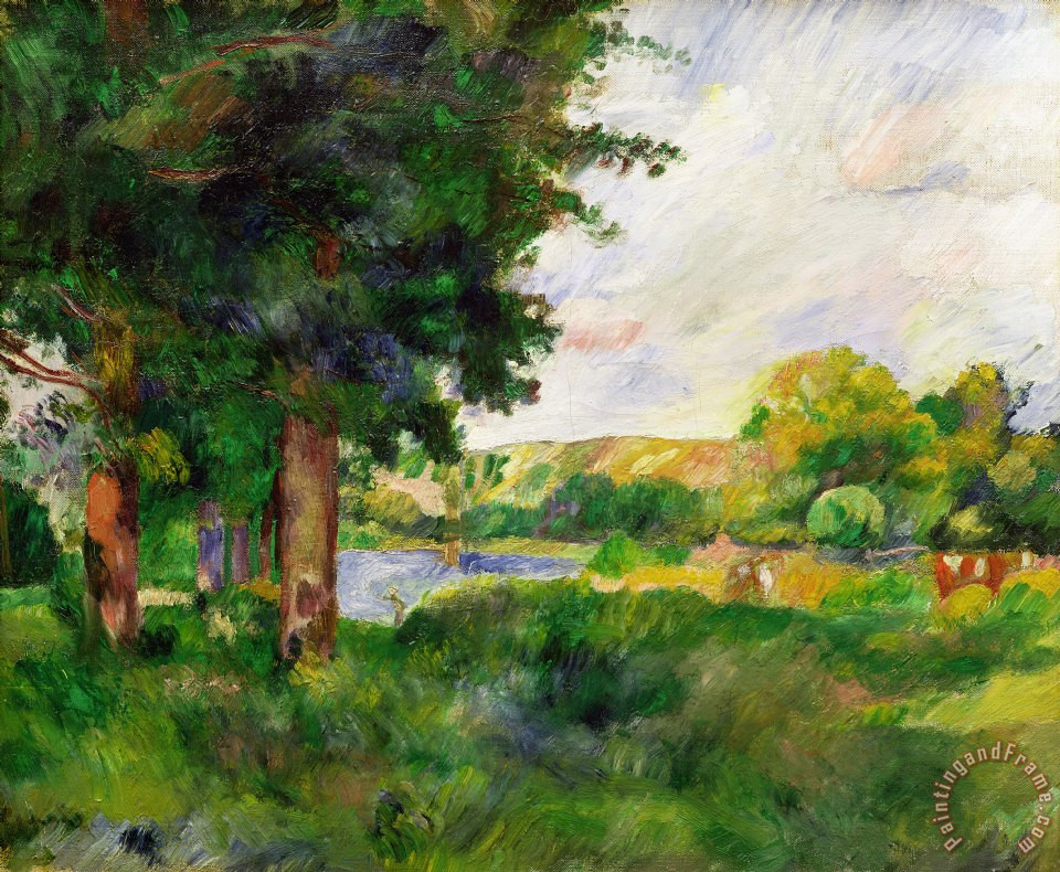 Landscape Paintings For Sale
 Paul Cezanne Landscape painting Landscape print for sale
