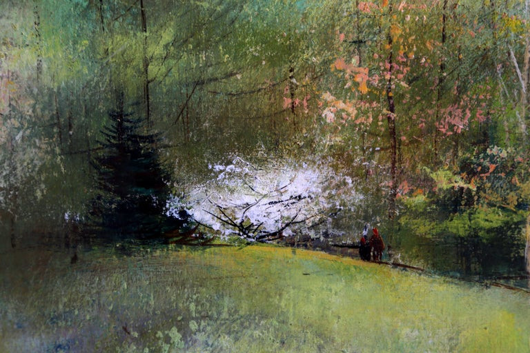Landscape Paintings For Sale
 Joseph Barber Spring Forest Gouache Landscape Painting