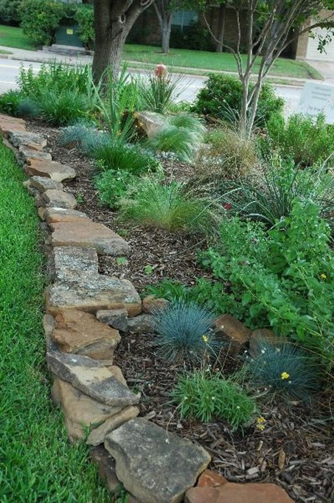 Landscape Stone Edging
 Eleven interesting garden bed edging ideas