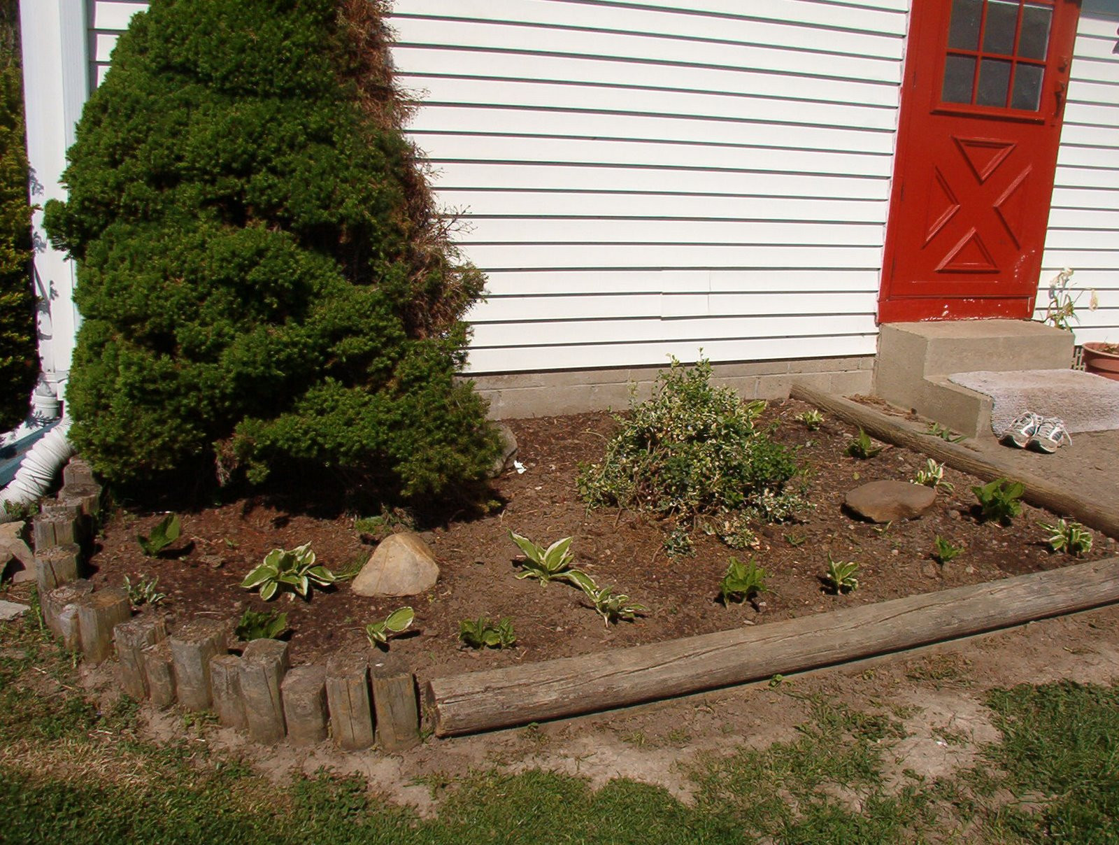 Landscape Timber Edging
 In the Garden With Sow n Sow What a Difference a Year