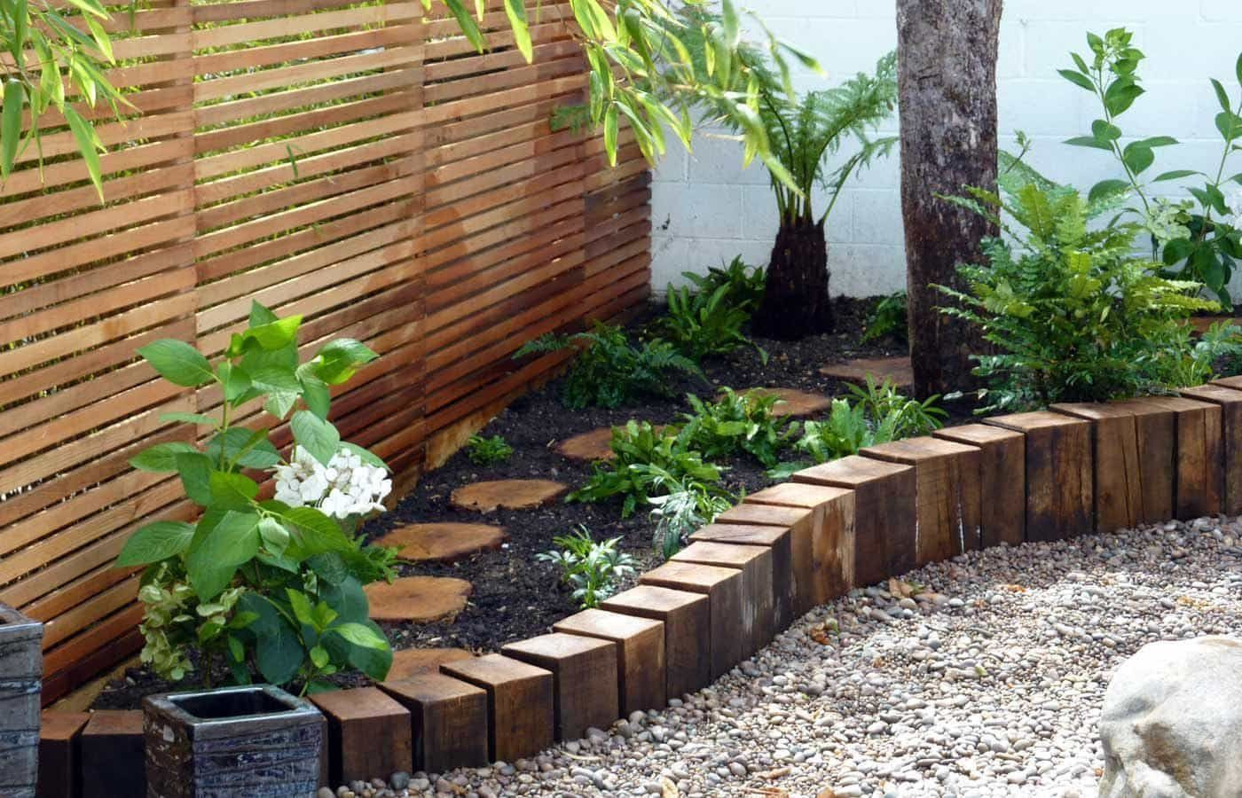 Landscape Timber Edging
 Timber Garden Edging Ideas