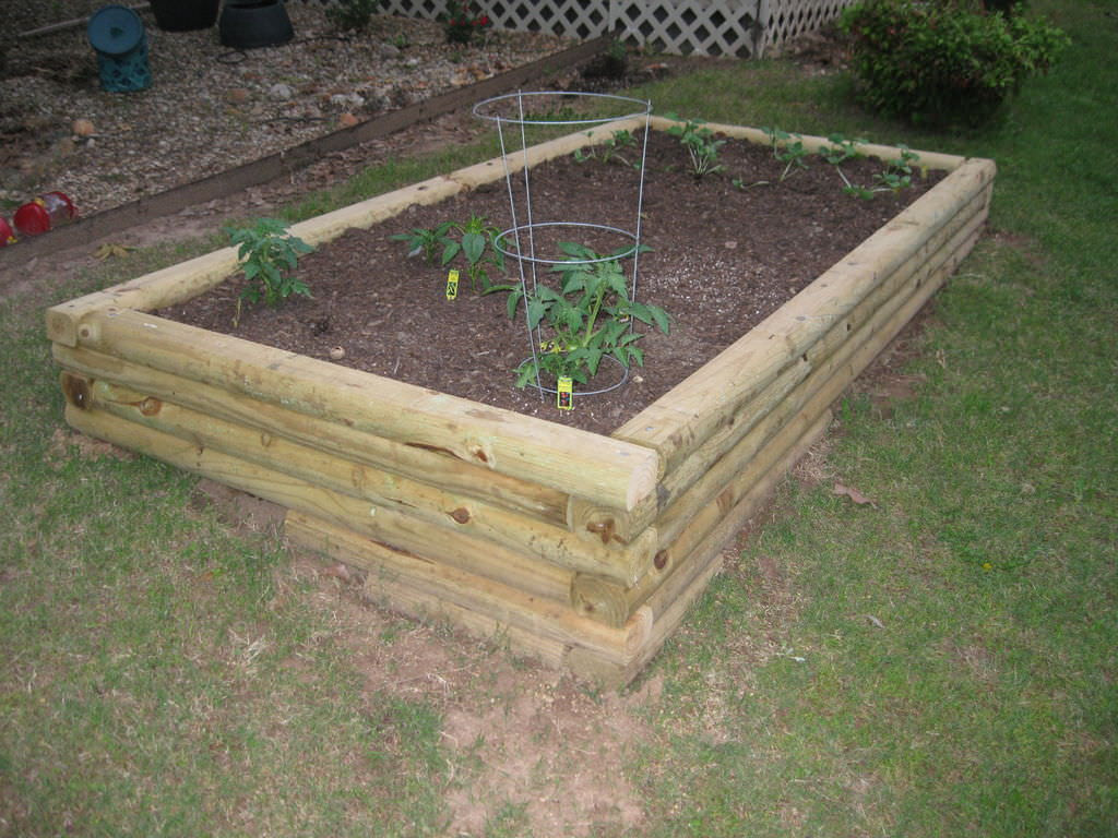 Landscape Timber Flower Bed Designs
 32 Raised Wooden Garden Bed Designs & Examples