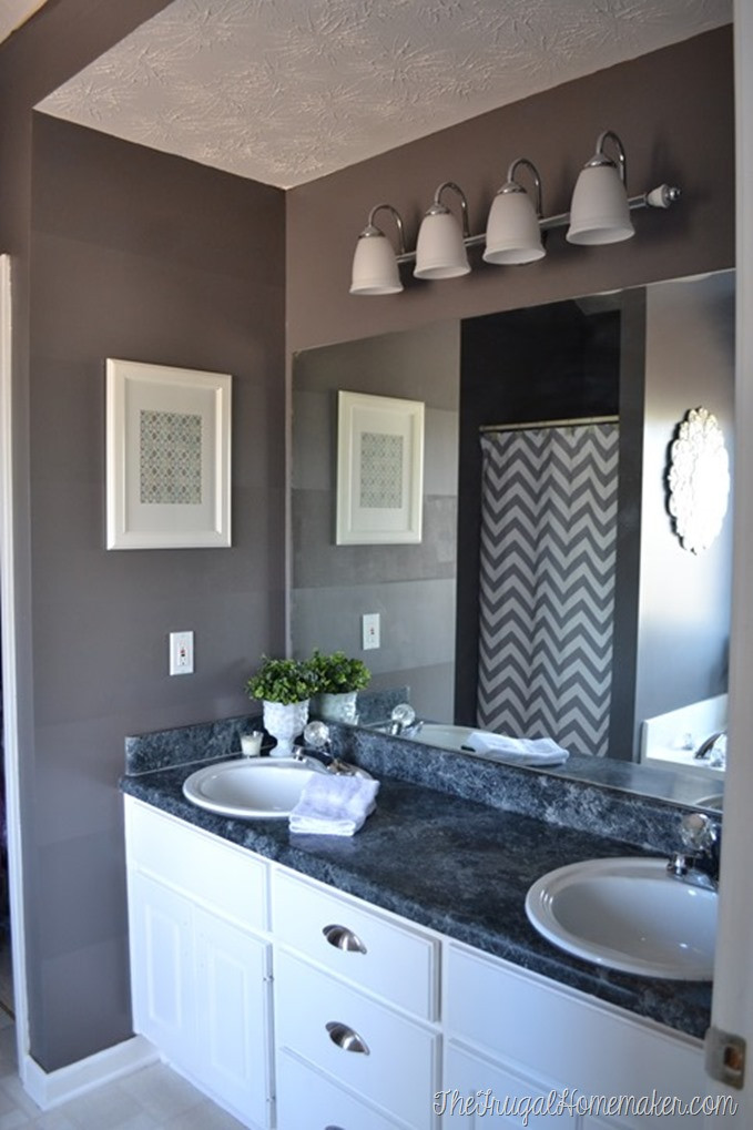 Large Bathroom Mirror
 10 DIY ideas for how to frame that basic bathroom mirror