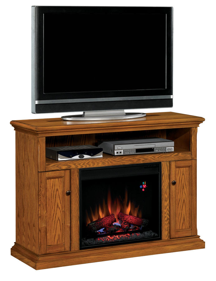 Large Electric Fireplace Entertainment Center
 47 25 Cannes Antique Oak Entertainment Center Electric