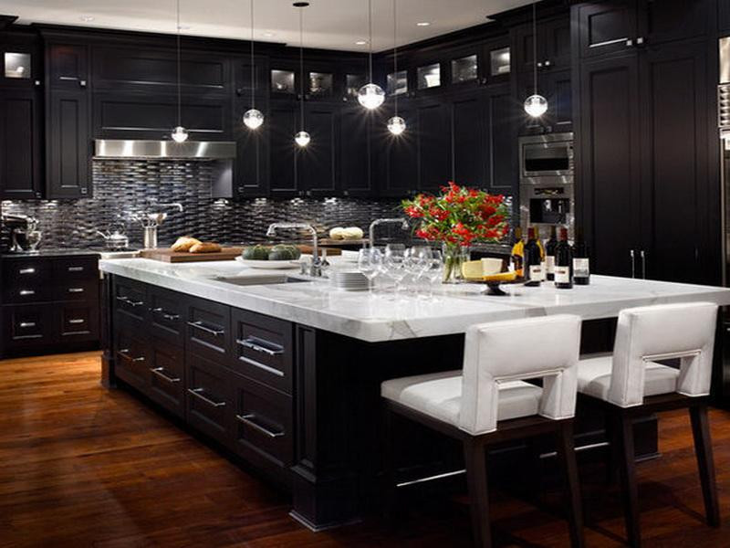 Large Kitchen Cabinets
 Why Black Kitchen Cabinets Are Popular MidCityEast