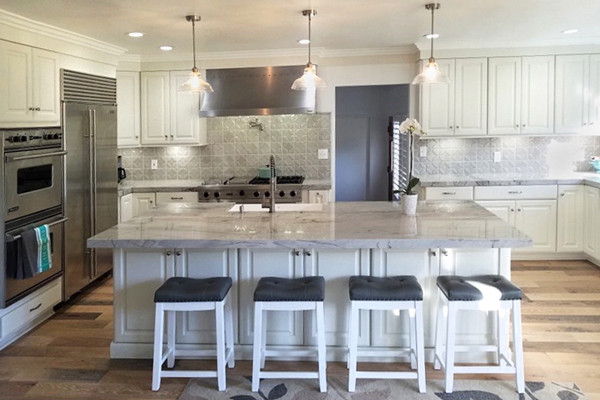 Large Kitchen Cabinets
 Classic White Kitchen with Spectacular Storage