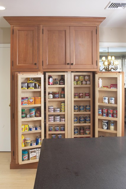 Large Kitchen Cabinets
 Interior of large pantry cabinet Eclectic Kitchen