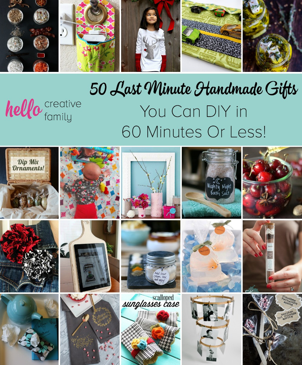 Last Minute Birthday Gift Ideas
 50 Last Minute Handmade Gifts You Can DIY in 60 Minutes