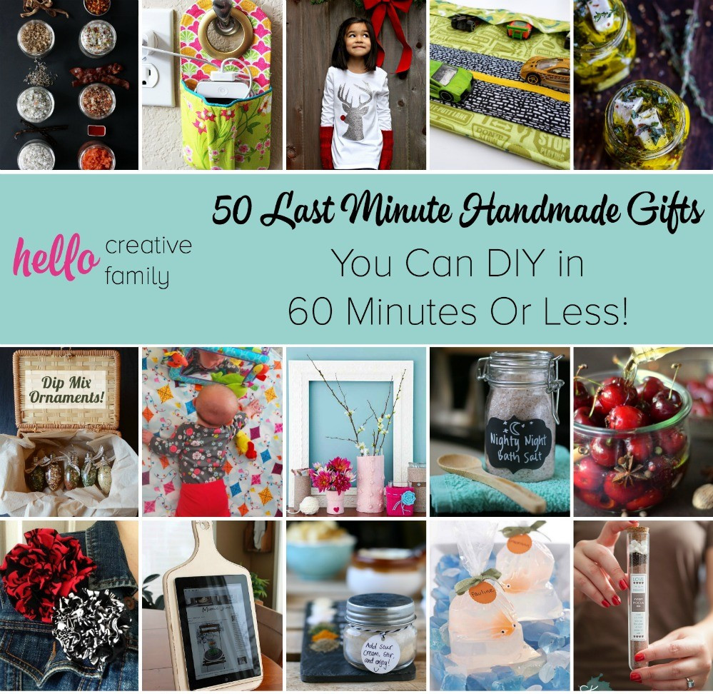 Last Minute Birthday Gifts For Mom
 50 Last Minute Handmade Gifts You Can DIY in 60 Minutes