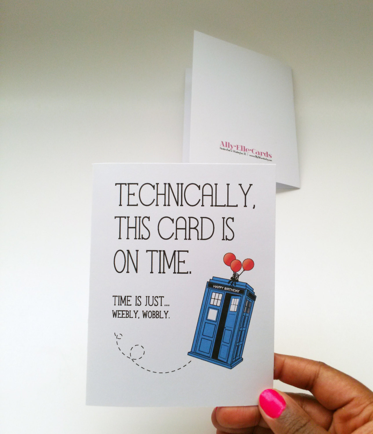 Late Birthday Card
 Doctor Who belated birthday card Technically this card is on