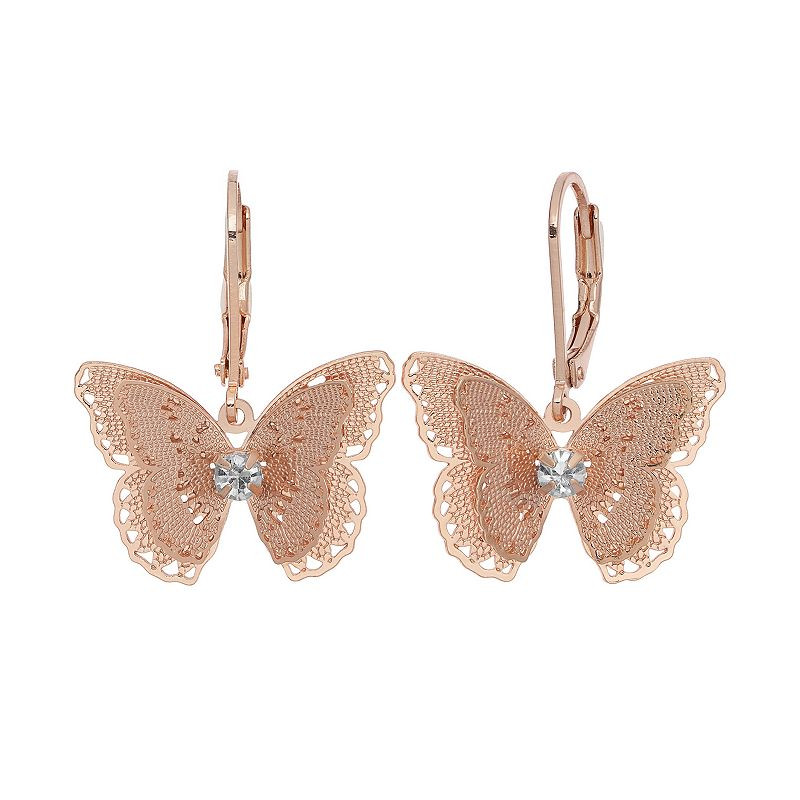 Lauren Conrad Earrings
 LC Lauren Conrad Butterfly Drop Earrings Women s Dark