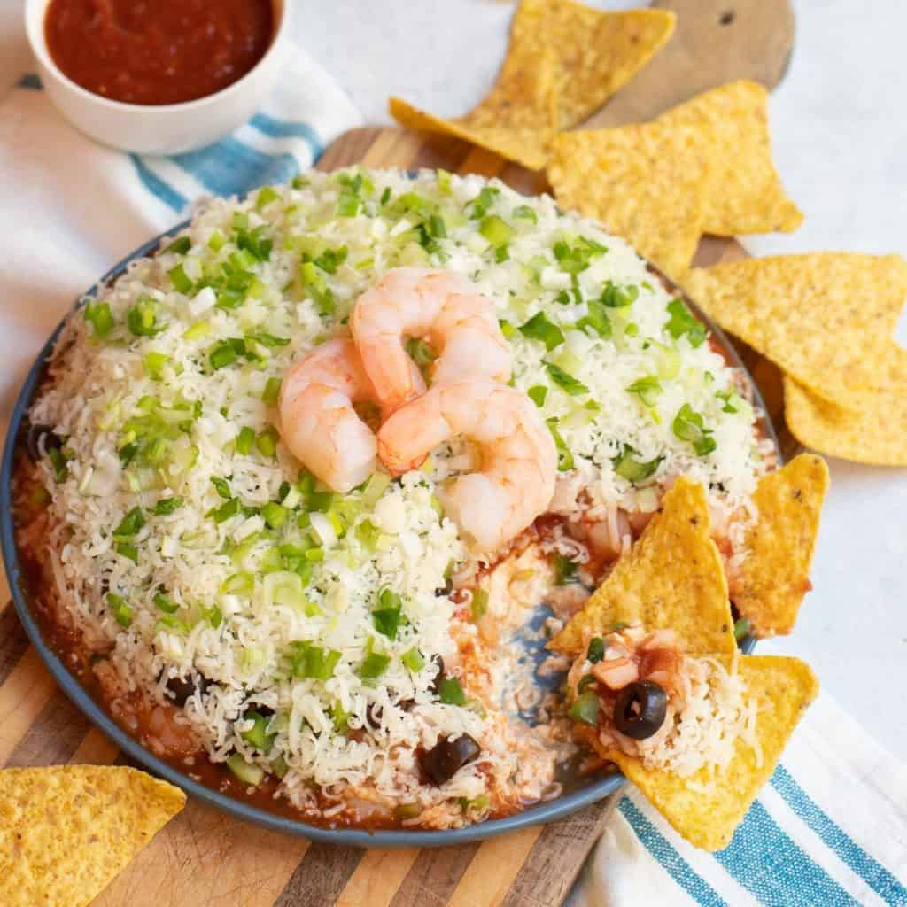 Layered Shrimp Dip With Cocktail Sauce
 Layered Shrimp Cocktail Dip