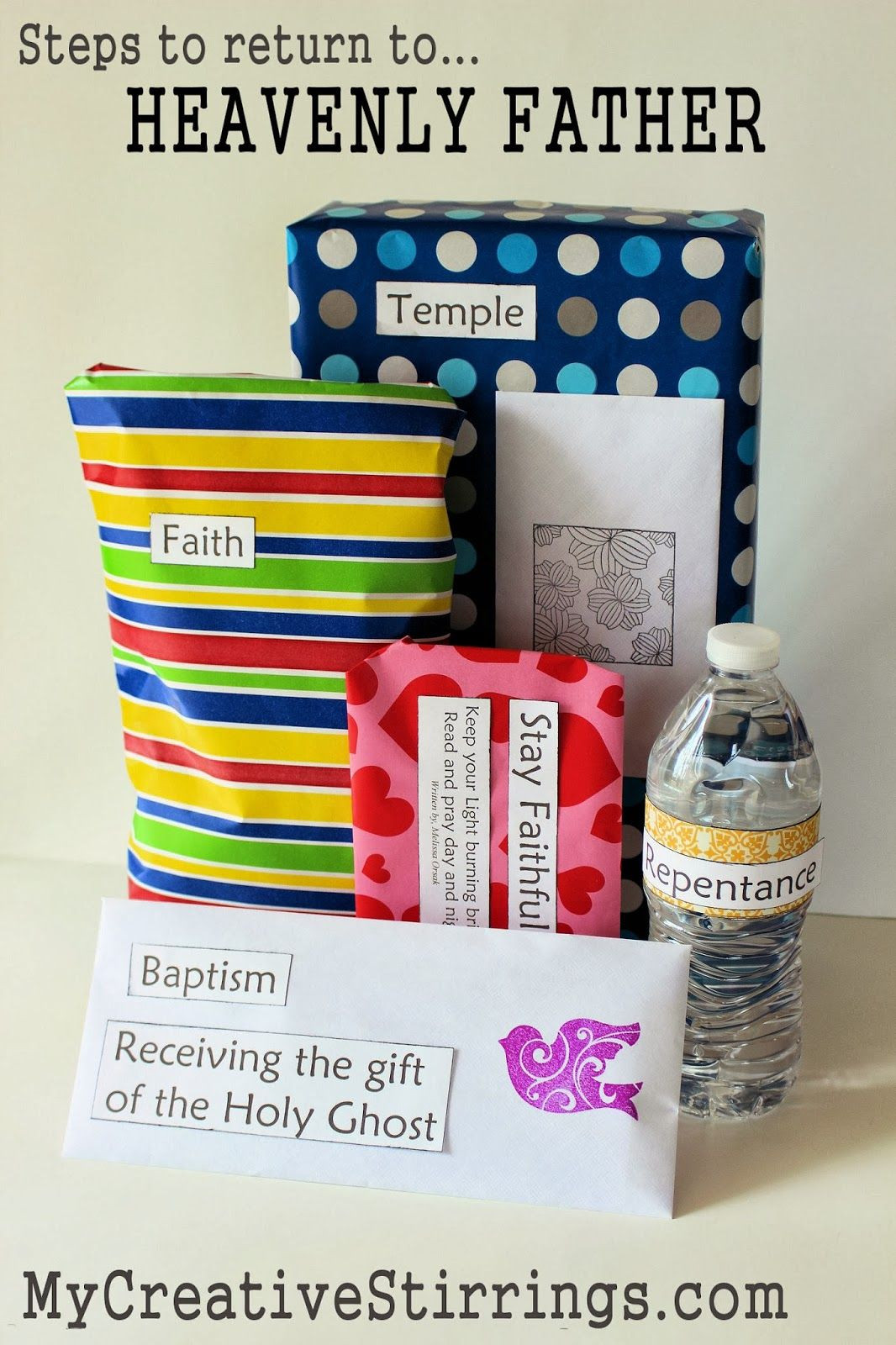 Lds Baptism Gift Ideas For Boys
 Gifts for a baptismal age child from MyCreativeStirrings