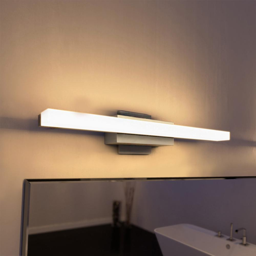 Led Bathroom Light
 VONN Lighting Procyon Collection 23 in Silver Nickel Low