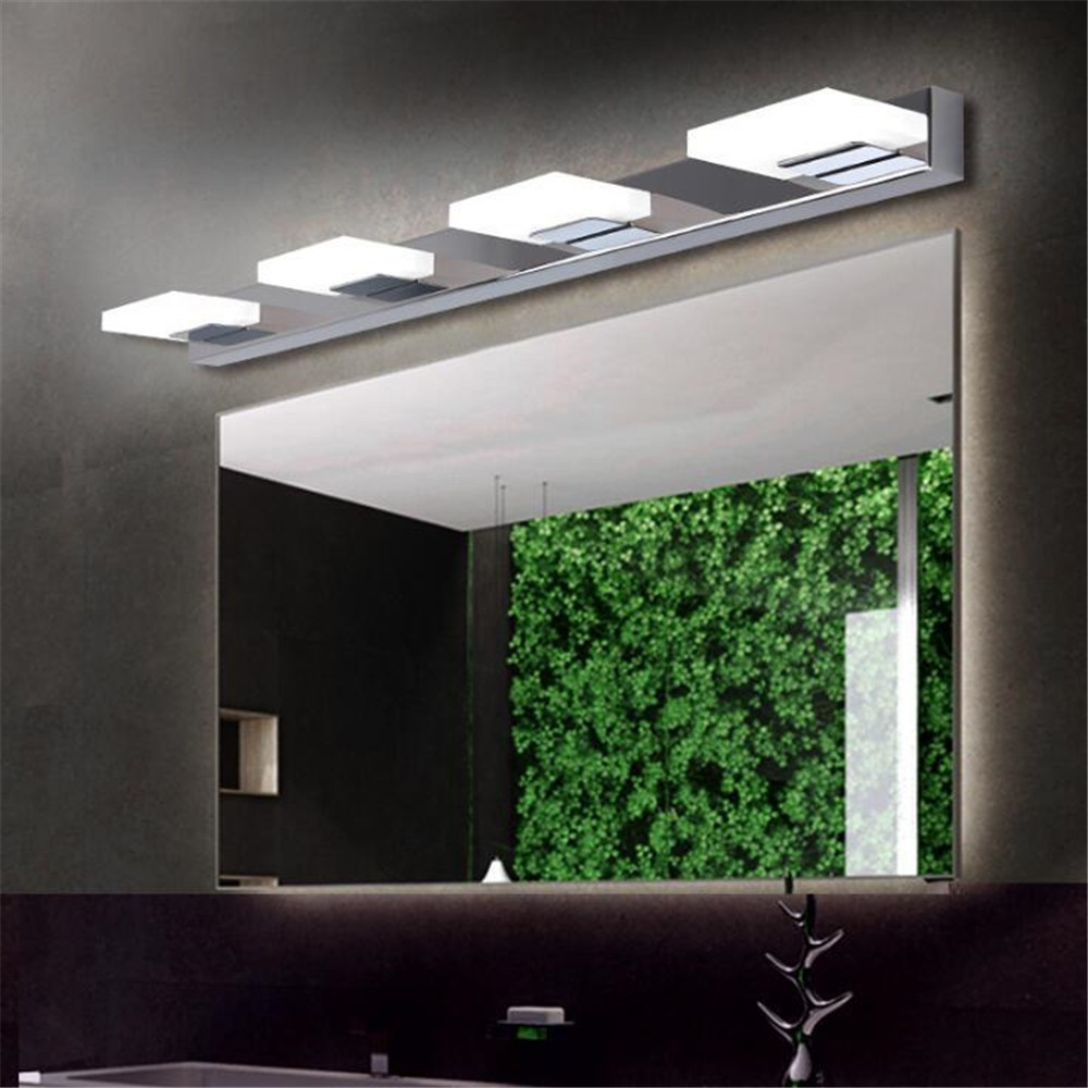 Led Bathroom Light Bulbs
 Modern Long LED Mirror Light Modern Cosmetic Acrylic Wall