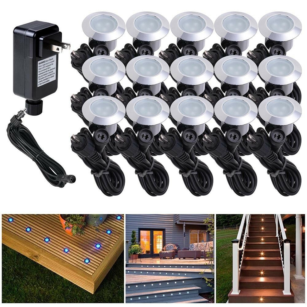 Led Landscape Lighting Kit
 15pcs LED Bulbs Deck Light Garden Stair Yard Mall Outdoor