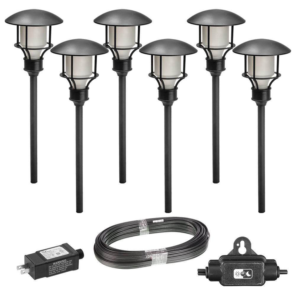 Led Landscape Lighting Kits
 Hampton Bay Low Voltage Black Outdoor Integrated LED