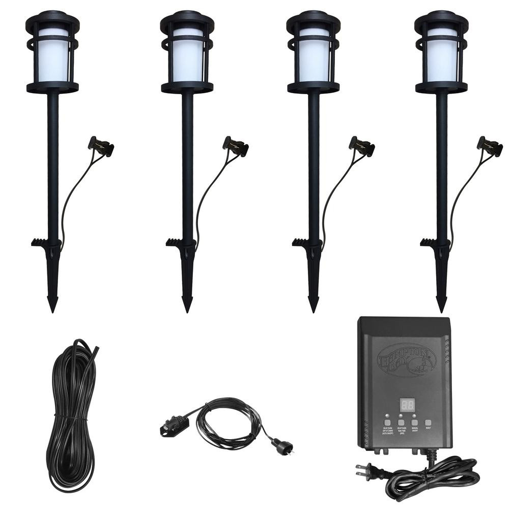 Led Landscape Lighting Kits
 30 Watt Black Outdoor Integrated LED Landscape Path Light